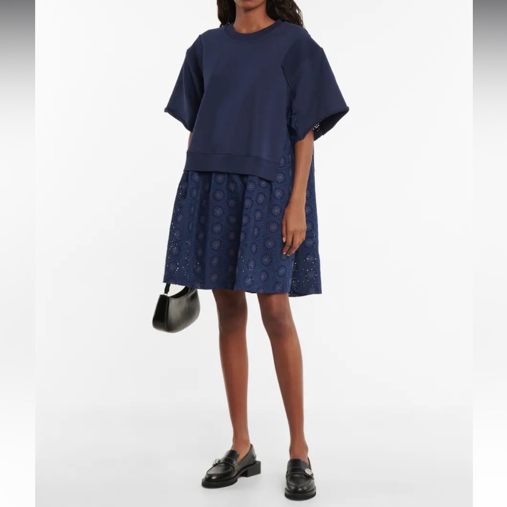 NWT See By Chloe - Royal Navy Cotton Sweater Dress